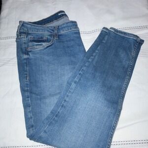 Old Navy Rockstar Super Skinny Jeans Womens 14 Short Medium Wash Mid-Rise Denim